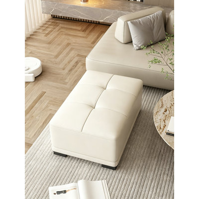 Repose-pieds repose-pieds en cuir massif avec repose-pieds
