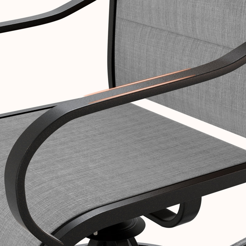 Ensemble de 4 chaises de salle à manger rembourrées Angeli, Gris clair