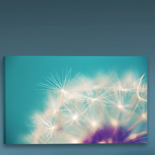 «Pissenlit» par Sylvia Cook - impression sur toile tendue, H 20 po x l 30 po x 1,5 po
