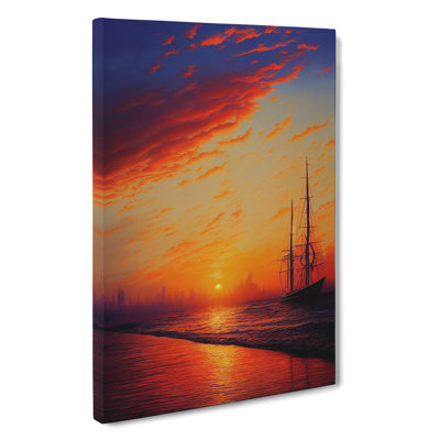 Sunset over the Ships - Wall Art