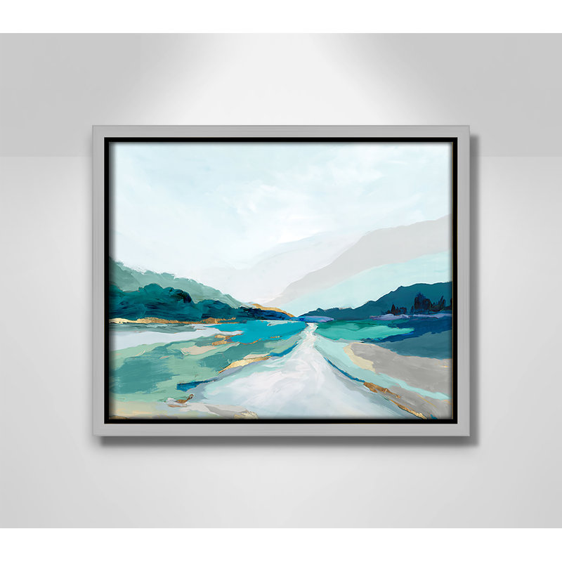 Hope Creek - Blue Version Print by Isabelle Z, Silver, 9.5" H x 11.5" W