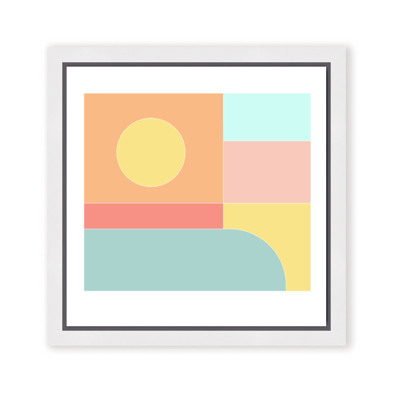 A Summer's Day Print by Stefanie Bales, Framed Canvas, 10" H x 10" W x 2.375" D, White