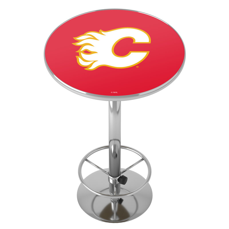 Table de bar avec repose-pieds Calgary Flames