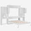 Lit superposé avec bureau, coiffeuse et armoire