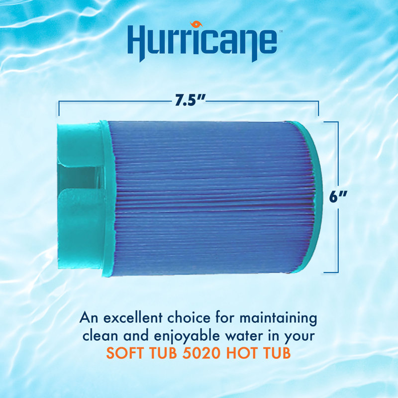 Hurricane Elite Aseptic Pool Cartridge Filter Replacement for Soft Tub 5020