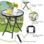 Table de bout pliante