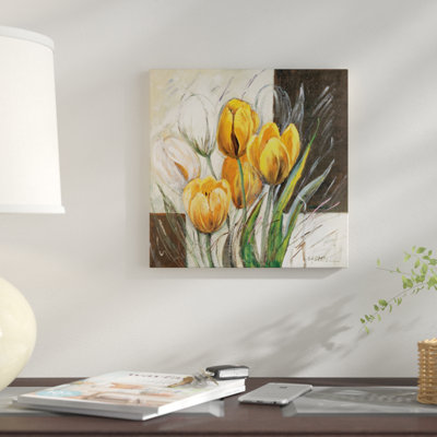 « yellow tulipes », impression sur toile