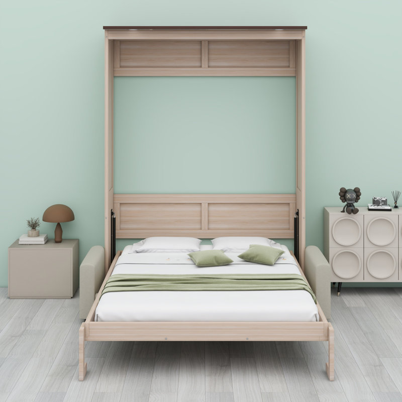 Murphy Bed With Sofa And LED