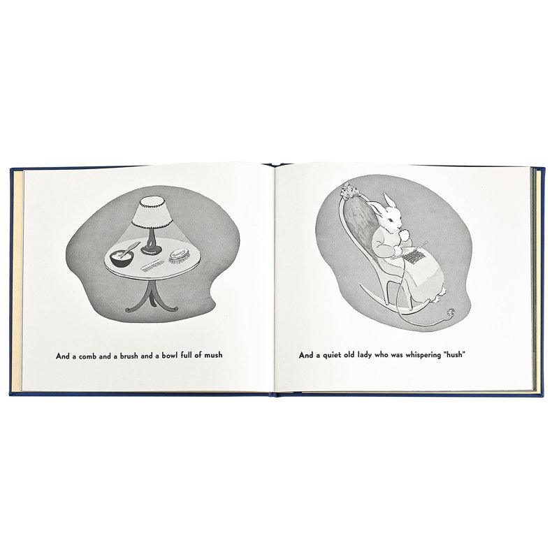 Graphic Image Goodnight Moon Coffee Table Book, Leather, Blue