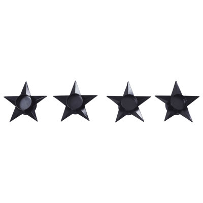 Festive Finds Tealight Holder Star Set of 4 1.5x5x5