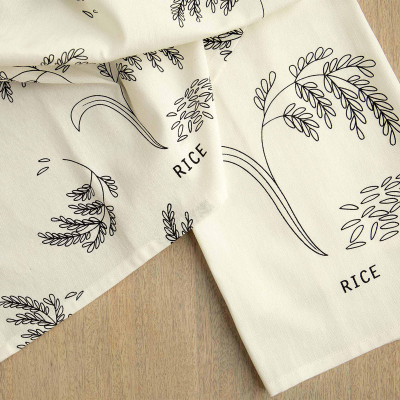 Dish Cloth | 2 Pcs Printed Flour Dish Cotton Towel | 20x28"