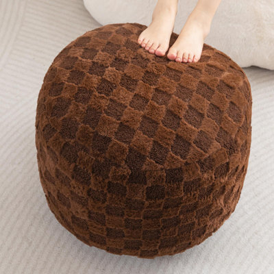 Pouf rond rembourré