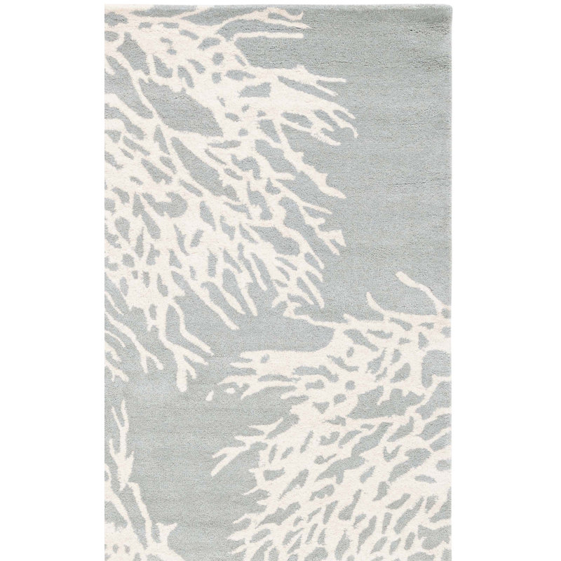 Wimborne Hand Tufted Wool Floral Rug, Rectangle 8' x 10'