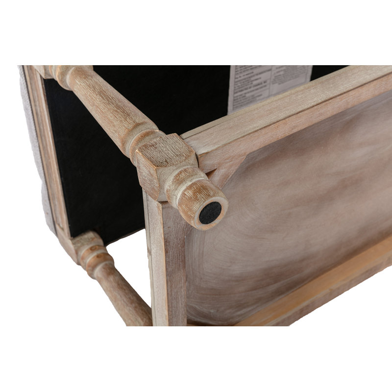 Banc de rangement rembourré Eirwyn, gris