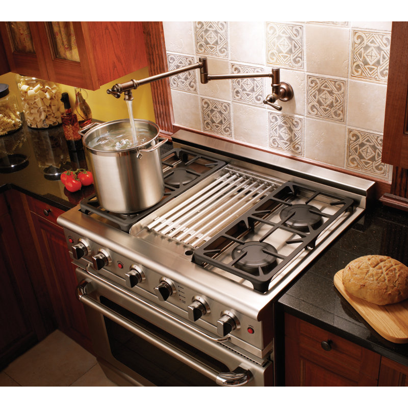 Moen Traditional Wall Mount Swing Arm Folding Pot Filler Kitchen Faucet, Oil Rubbed Bronze