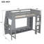 Lit mezzanine en bois avec bureau Wood-1798926957