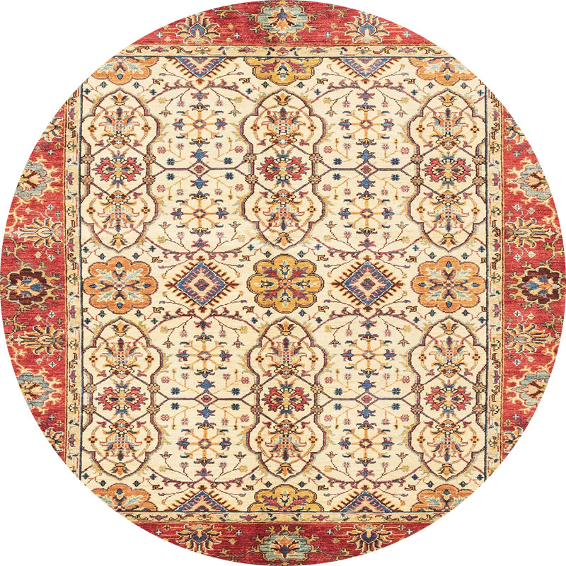 Oriental Indoor Rug, Round 6'