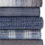 Denim Plaid Handwoven Cotton Rug-22693334