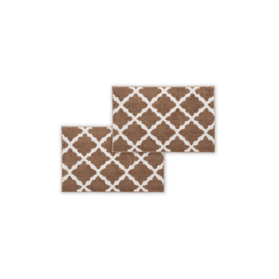 Paquet de 1 ou 2 tapis de bain Bib Home