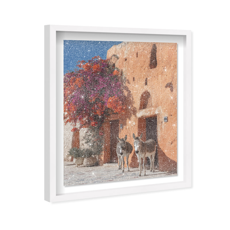 Morning Wait Shadowbox Animals Print by Oliver Gal, Black Frame, 16 x 20, White Shadowbox, 25.5"H x 31.5"W
