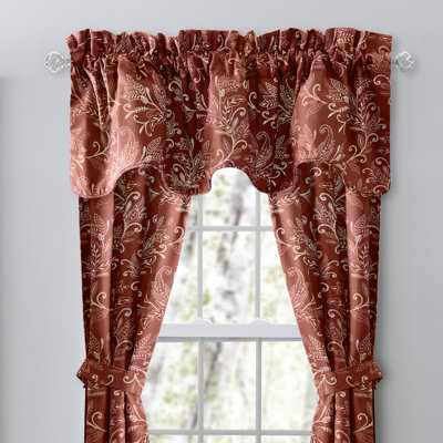 Sanita Cotton Floral Scalloped Window Valance