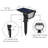 2-Pack Solar Powered Pathway Lights Dusk to Dawn 2 Modes-73428524