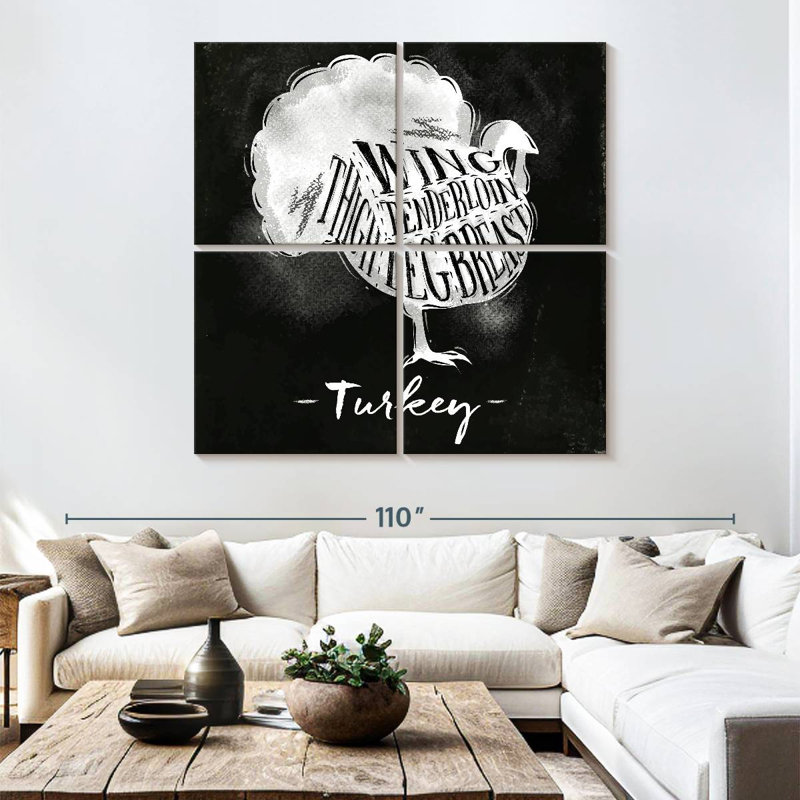 Brampt Turkey Cuts, 74" H x 74" W