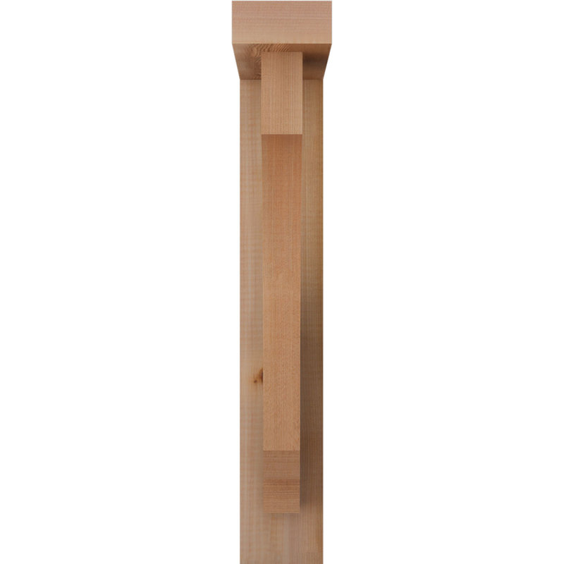 Support de bloc impérial avec entretoise décalée, 22 x 14, Cèdre rouge occidental de l 3 1/2 po (lisse)