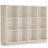 12 Cube Storage Organizer, 41" Large Bookshelf With Curved Edge, Wood Floor Standing 3-Tier Cubby Bookcase W/Base, Modern Display Storage Cabinet For Living Room, Office-161570690-160441337
