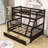 Gherghi Kids Twin Over Full Bunk Bed with Drawers-2088050619
