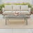 Ajuni 42" W Rectangular Powder-Coated Outdoor Coffee Table-1729794521
