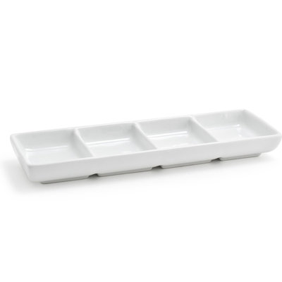Stackable 4 Compartment Condiment Server
