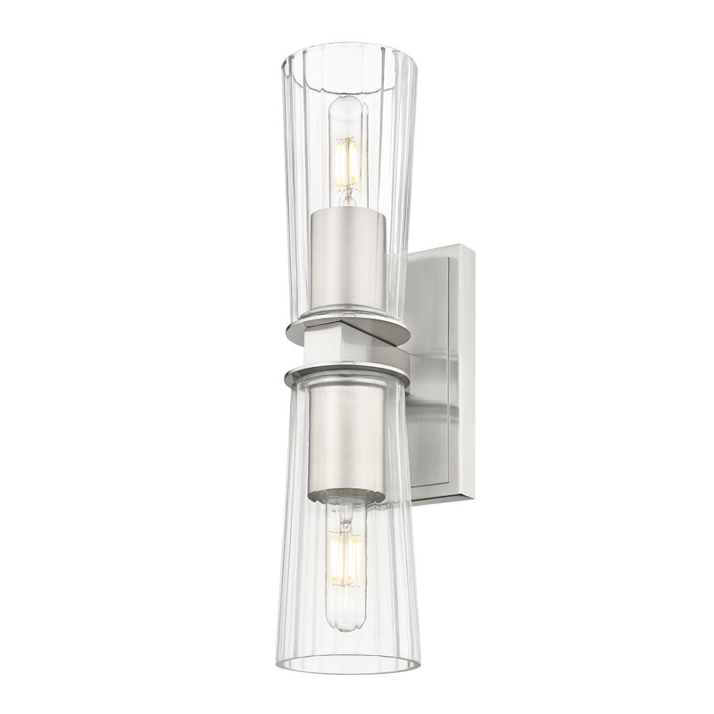 Esma 2 Light Wall Sconce, Brushed Nickel