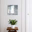 Key cabinet, Opens to the right, 30x30x5, Black, An atmospheric forest in a delicate haze of harmony, 