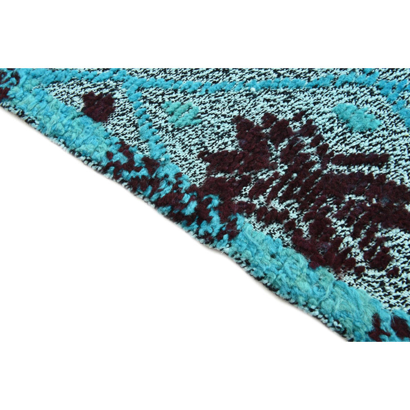 Tapis turquoise Pham 5 x 8