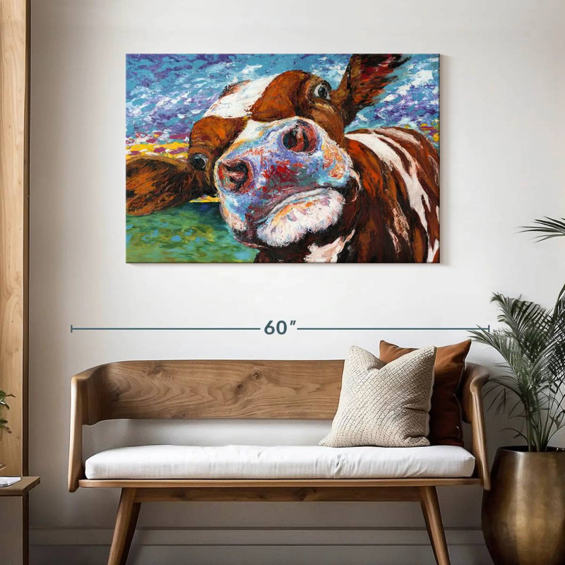 Curious Cow I, 30" H x 45" W