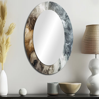 Manzer - Miroir abstrait en métal