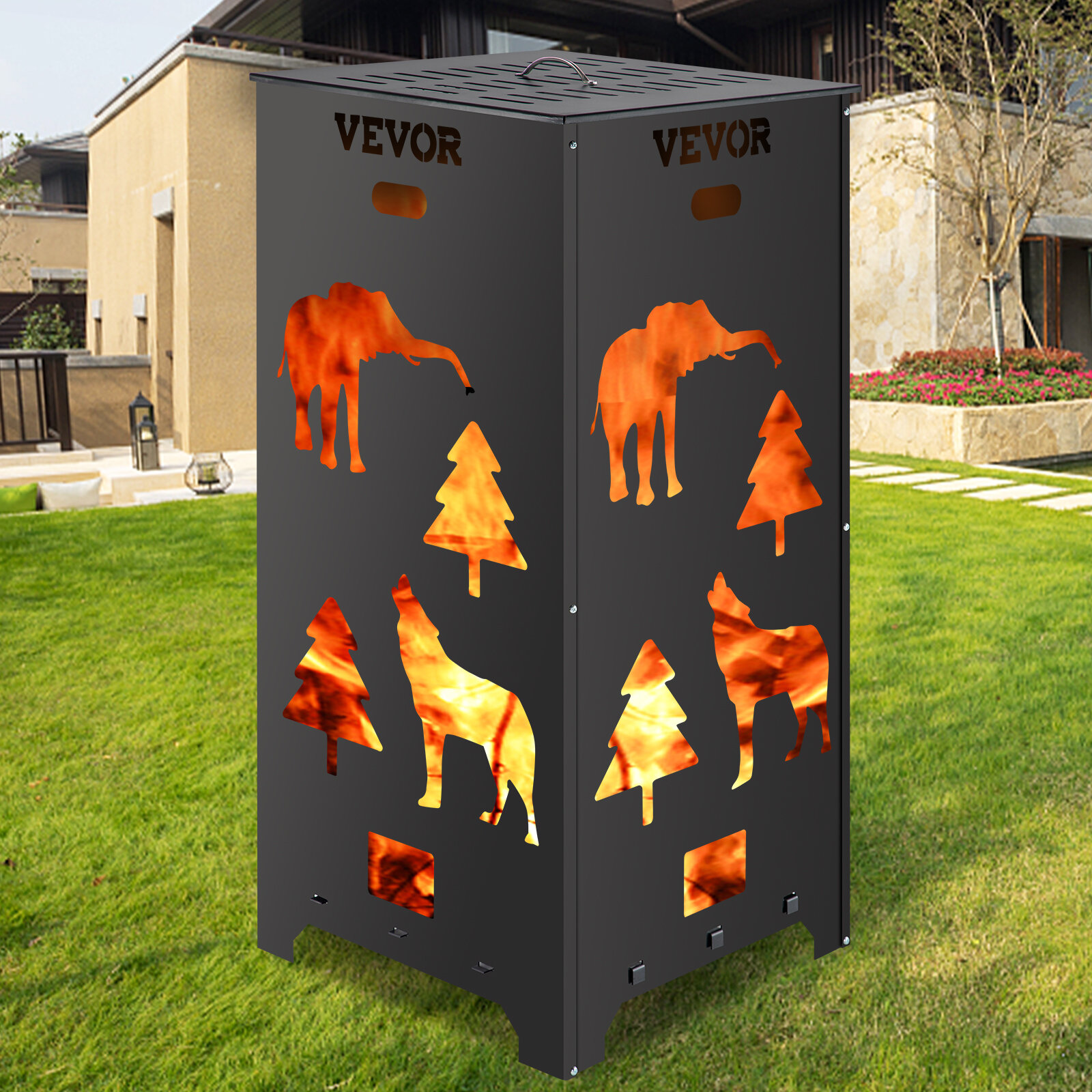 Burn Barrel Incinerator Can Garden Fire Cage Yard Debris Burn