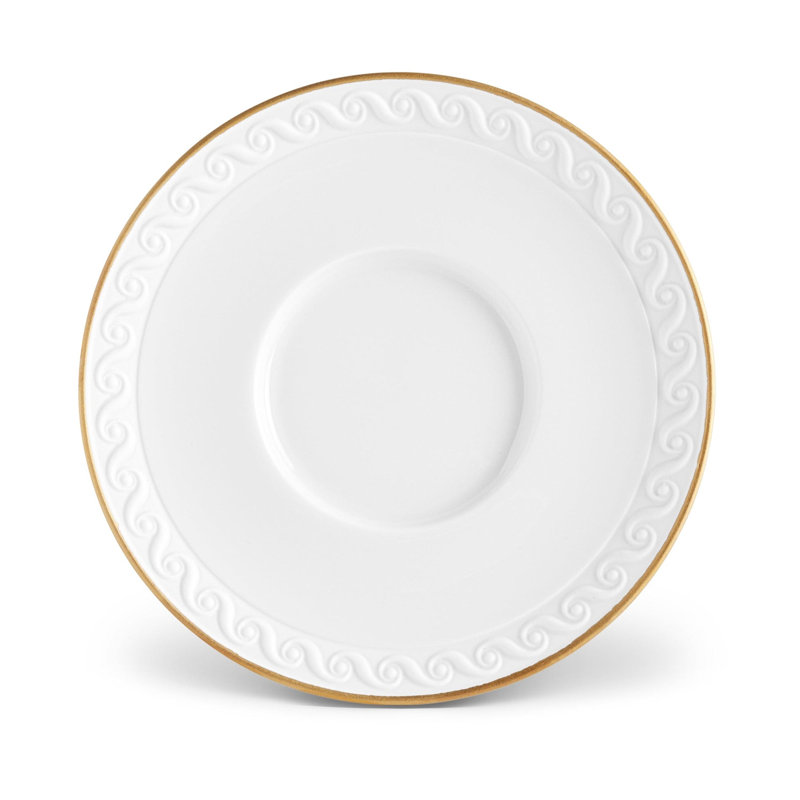 Neptune Porcelain Dinnerware Set - Service for 1, White/Gold