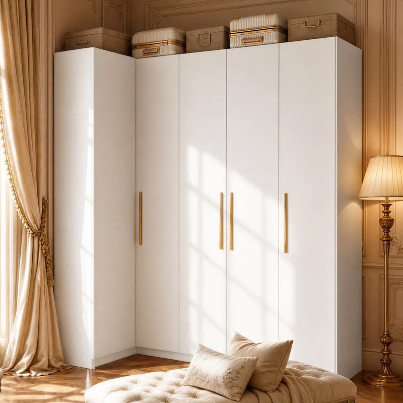 Ensemble de garde-robe | Garde-robe de coin 3 portes + garde-robe de coin 2 portes