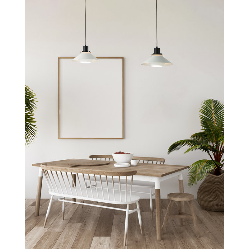 Luminaire suspendu à 1 lumière à un cône Summit, H 132,25 po x l 7 po x P 7 po