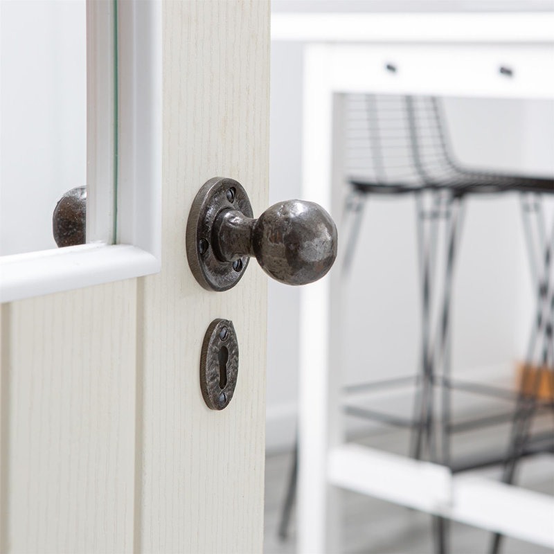 Hammer & Tongs - Round Rim & Mortice Door Knob - W60mm - Raw