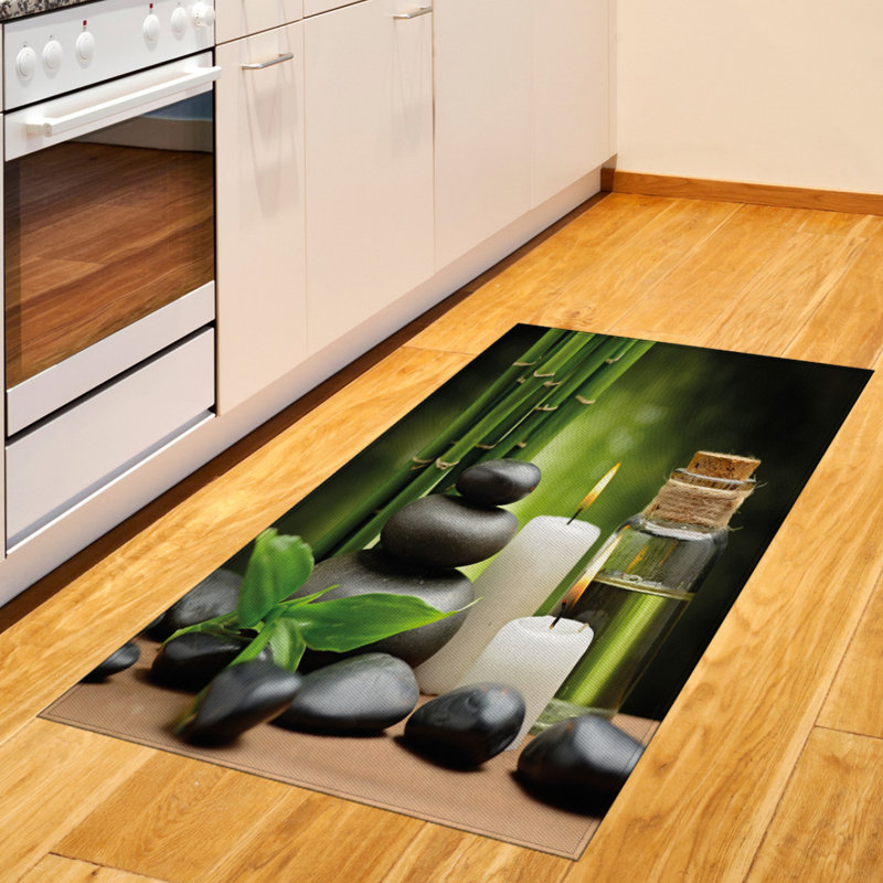 Tapis décoratif à longues fibres en polyester à haute densité Spa, Rectangle— 4 pi x 5 pi 8 po