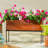 Rectangular Metal Planter with Laser Cut Florals