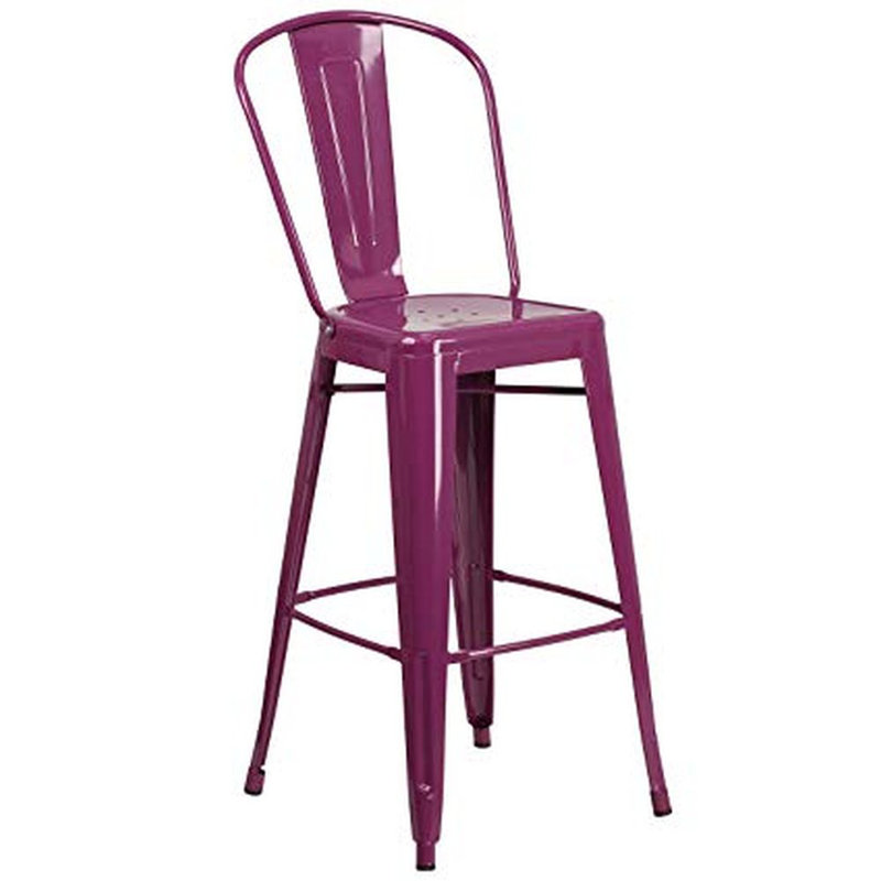 Tabouret 30 "Cazzie, Mauve