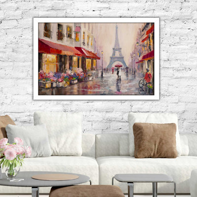 «Paris France», reproduction encadrée