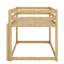 Lit superposé en bois avec échelle-850620560