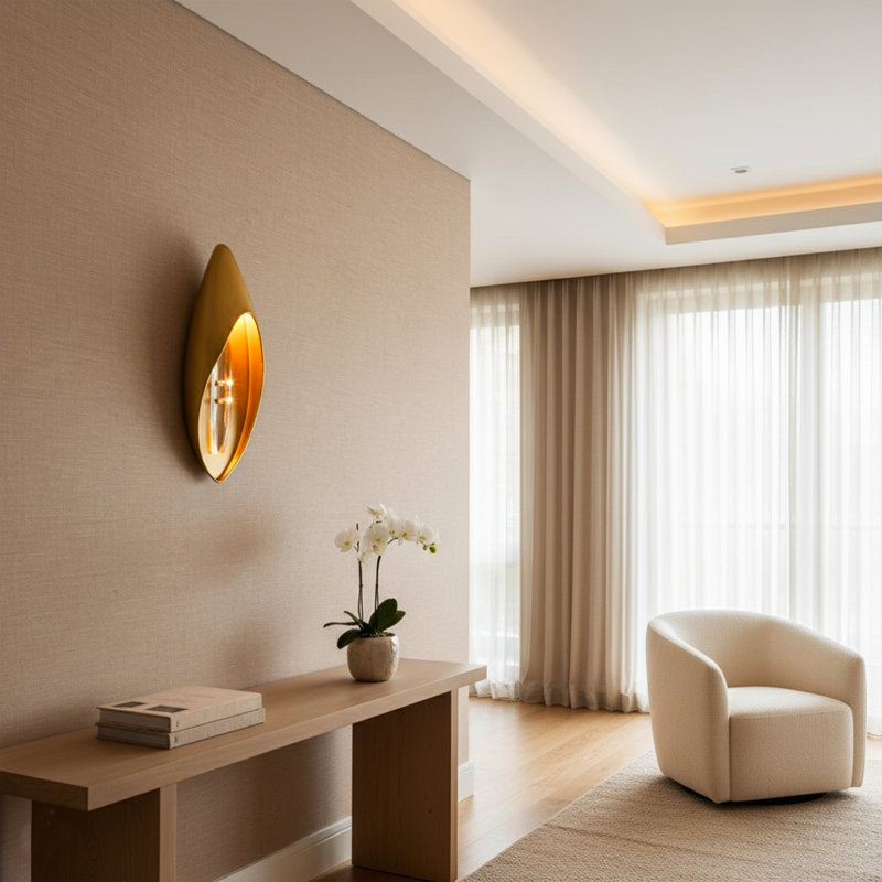 The Lily Sconce, A Wall-mounted Work Of Art