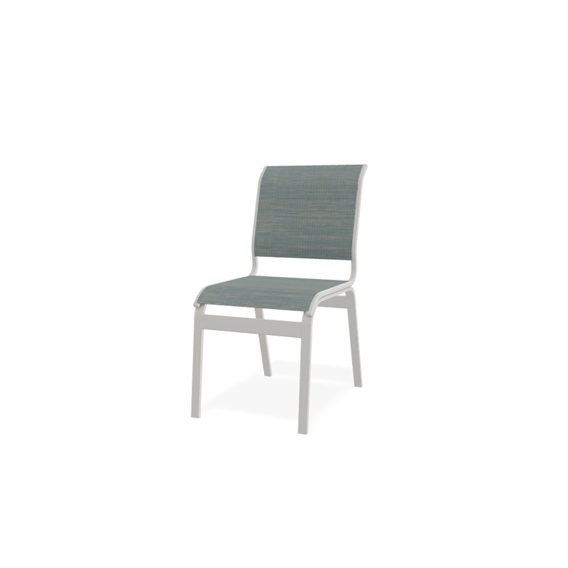 Chaise d'appoint de salle à manger Hiraku, Neige texturée, Baja