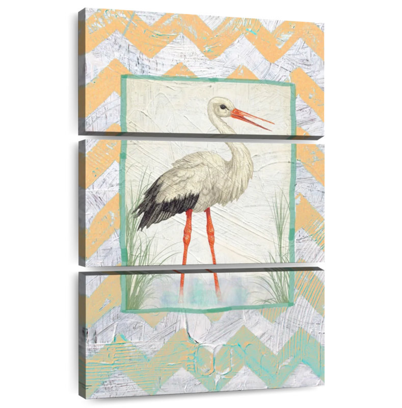 Brampt Crane In Water, 32" H x 20" W